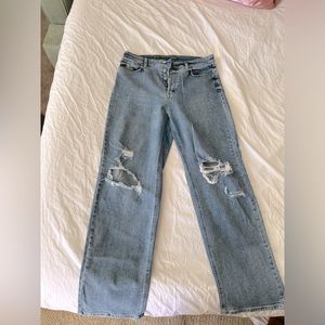 Wild fable straight legged jeans high waisted nice fit stretchy